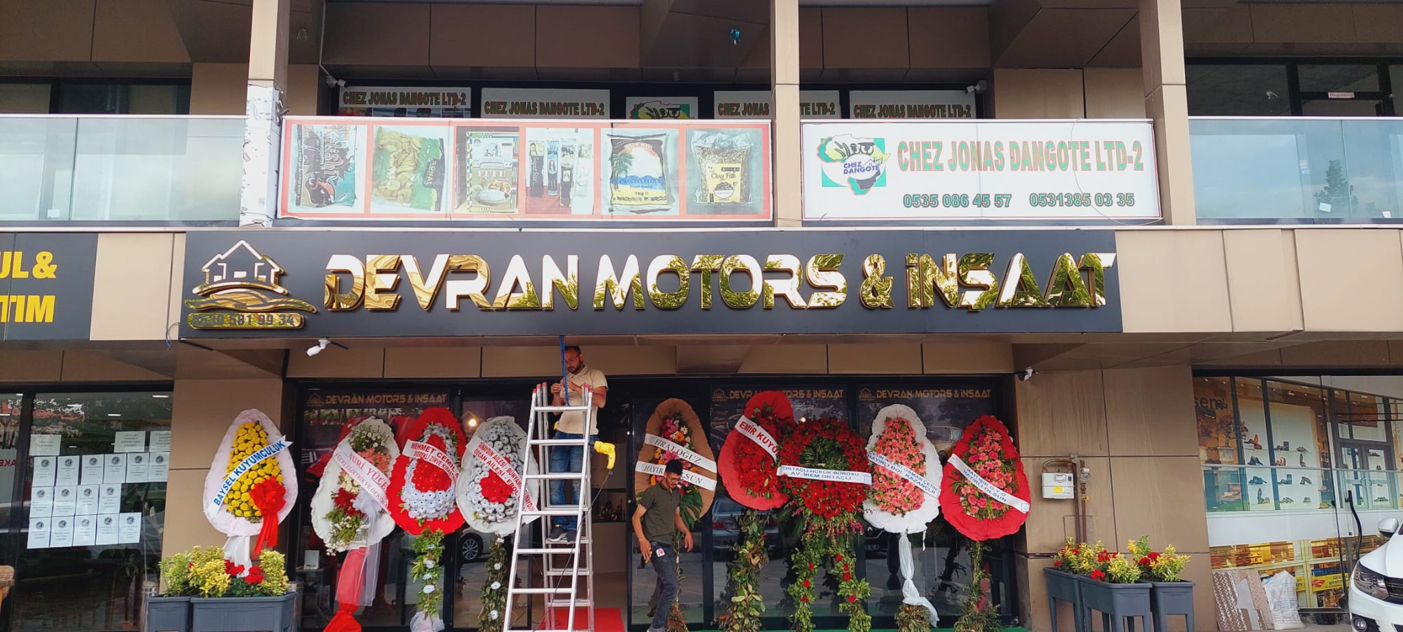 DEVRAN MOTORS PASLANMAZ KUTU HARF TABELA VE CAM GİYDİRME 